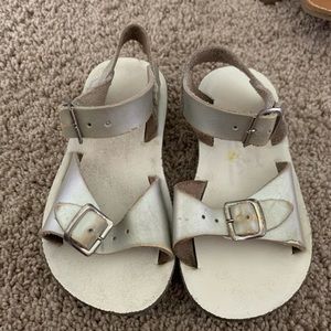Salt Water Sandals by Hoy - Silver Kids Sandals